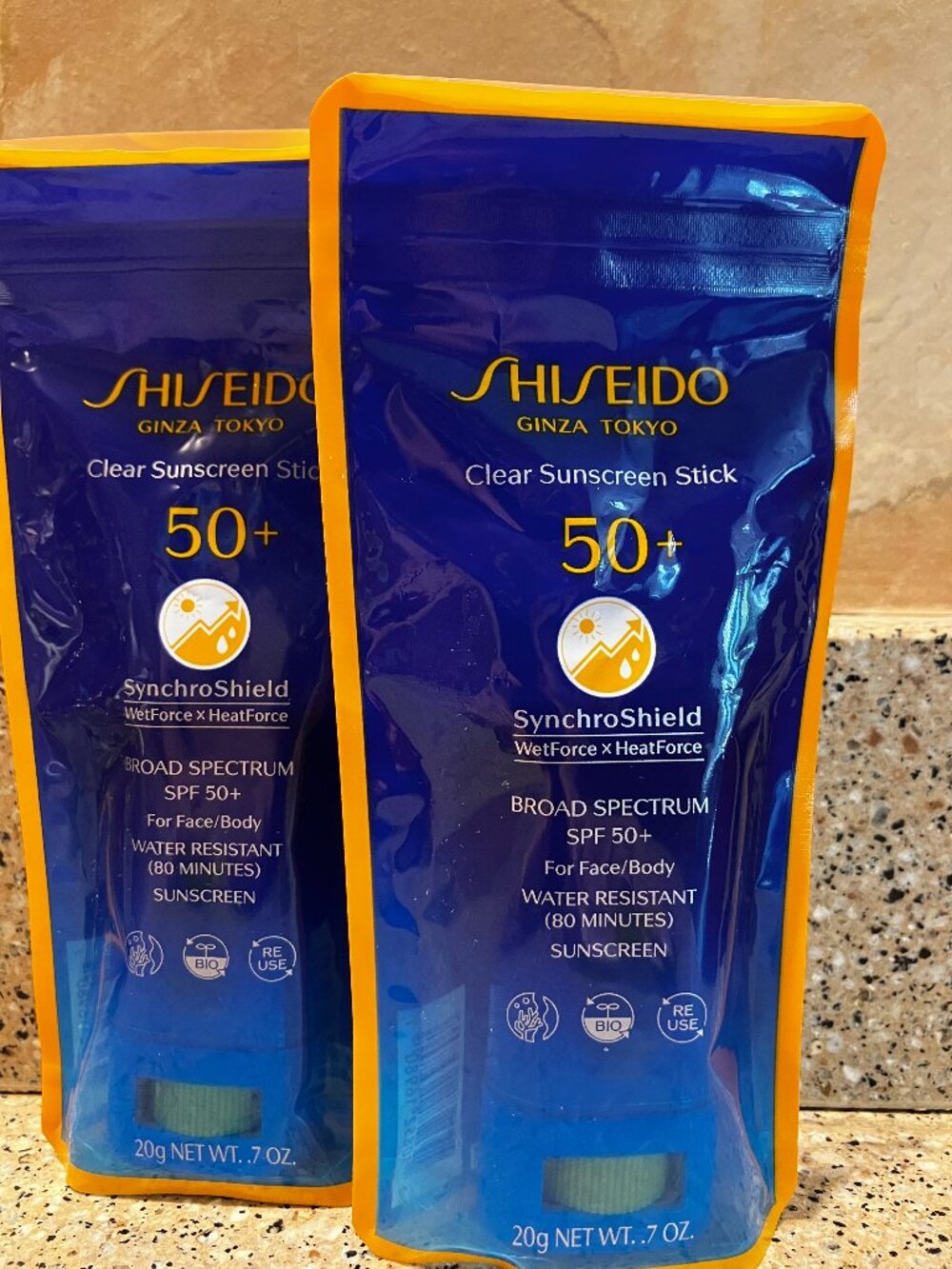 Shiseido Set of 2 SPF 50 Sunblock Sticks ! NIB